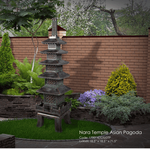 Nara Temple Asian Pagoda 6 ft Statue