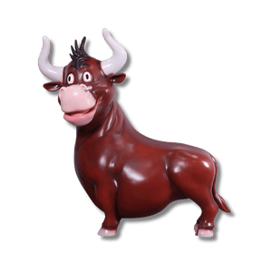 Comic Bull Animal Sculpture