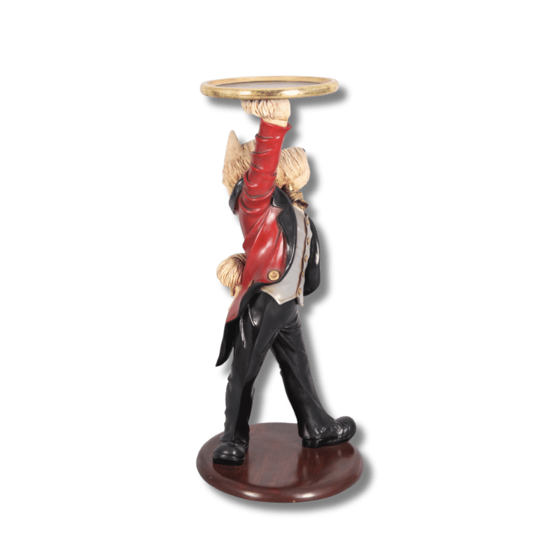 Dancing Dog Butler Animal Sculpture