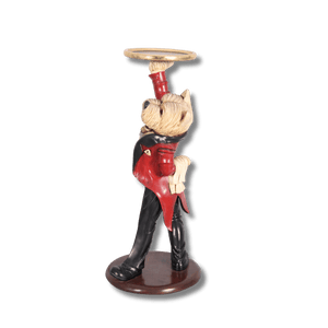 Dancing Dog Butler Animal Sculpture