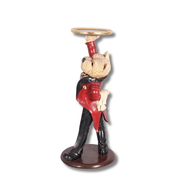 Dancing Dog Butler Animal Sculpture