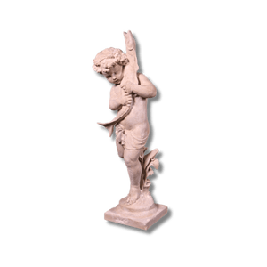 Garden Cupid Fish Statue