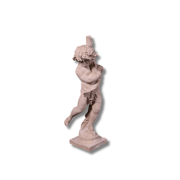 Garden Cupid Fish Statue