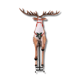 Giant Rearing Reindeer Seasonal Display