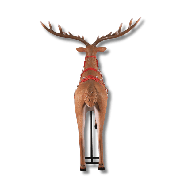 Giant Rearing Reindeer Seasonal Display