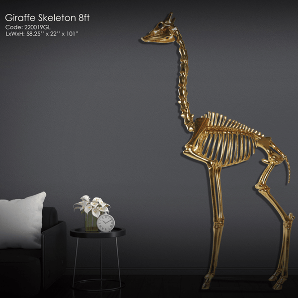 Giraffe Skeleton 8ft Animal Sculpture