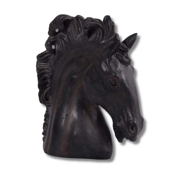 Horse Head Animal Bust Sculpture