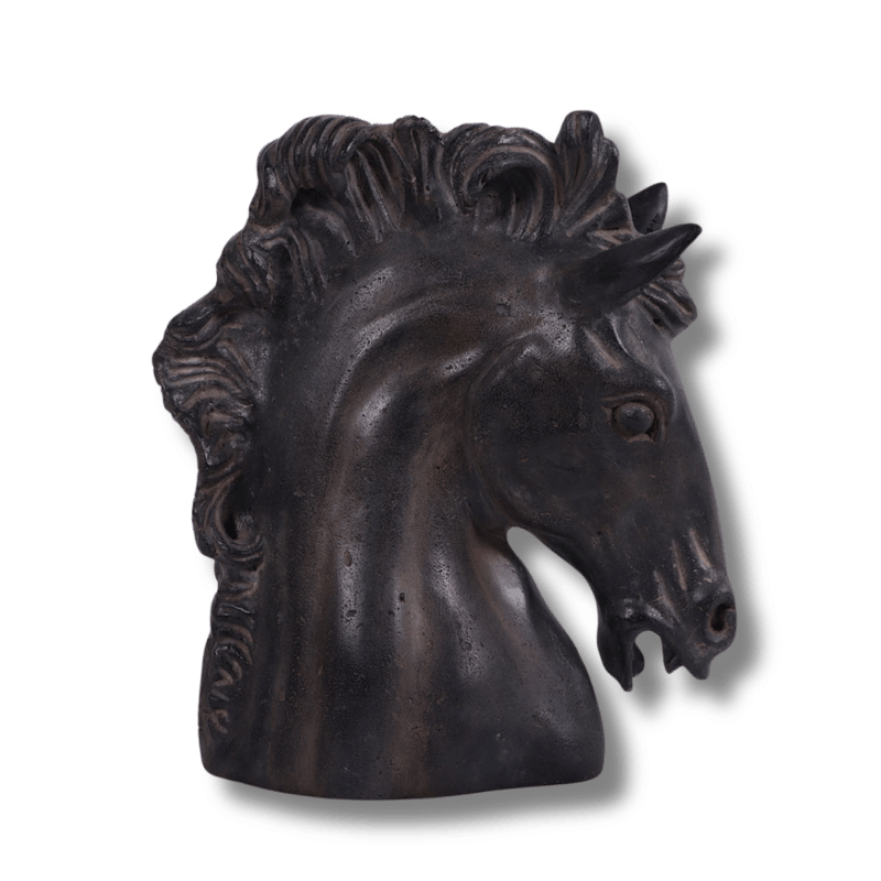 Horse Head Animal Bust Sculpture