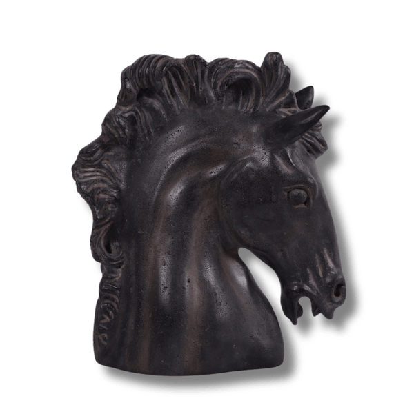 Horse Head Animal Bust Sculpture
