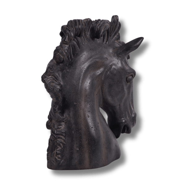 Horse Head Animal Bust Sculpture