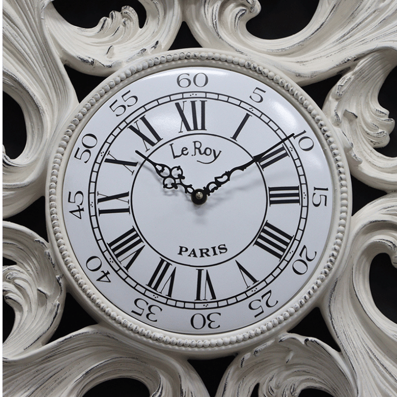 Interlacing Rose Wall Clock