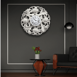 Interlacing Rose Wall Clock