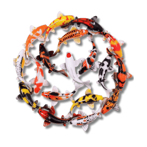 Koi "Lucky 18" Wall Art - 40"Dia