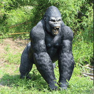 Larger Than Life Male Gorilla Sculpture