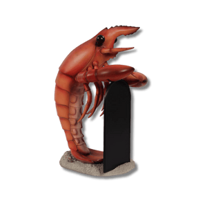 Lobster with Menu Board 3 ft Display