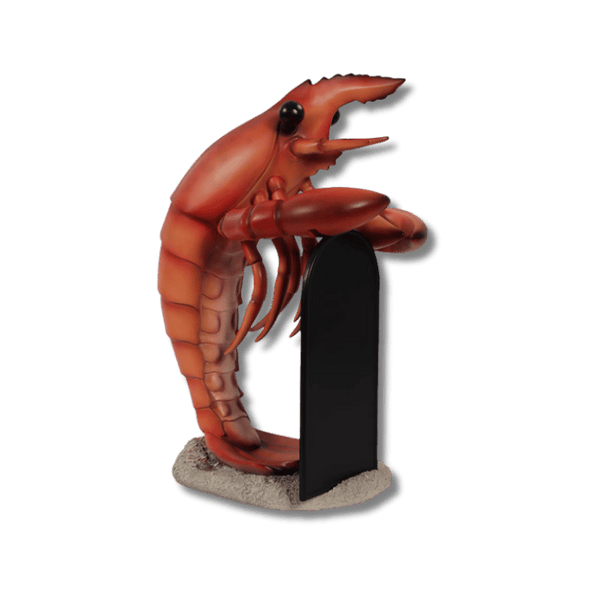 Lobster with Menu Board 3 ft Display