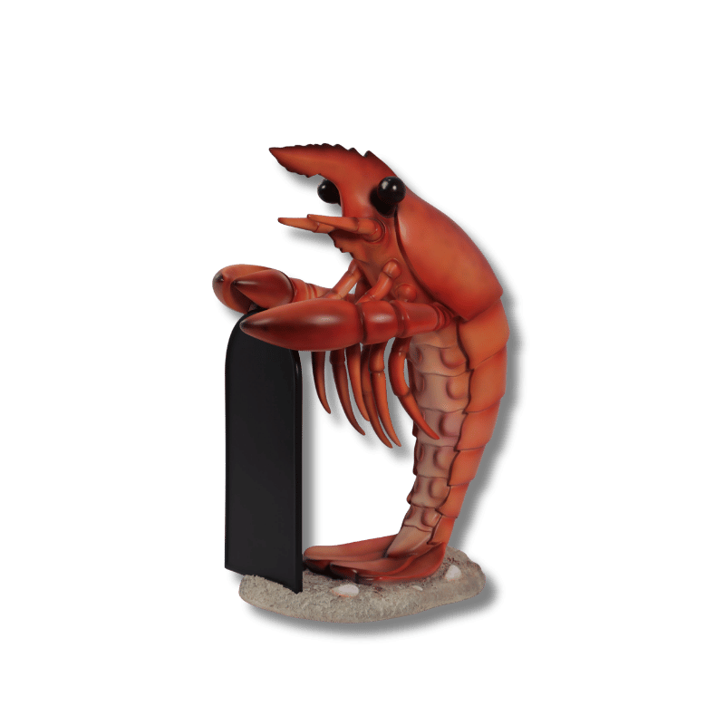 Lobster with Menu Board 3 ft Display