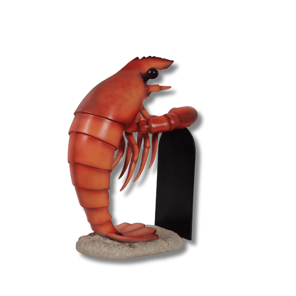 Lobster with Menu Board 3 ft Display