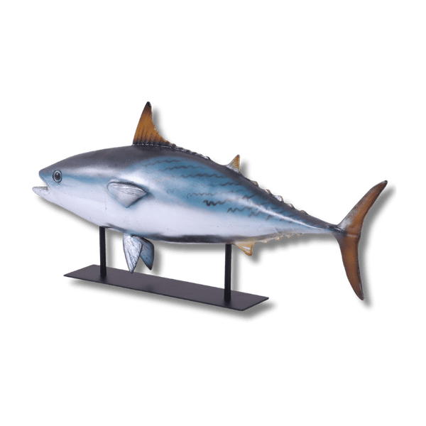 Mackerel Tuna on Metal Stand Sculpture