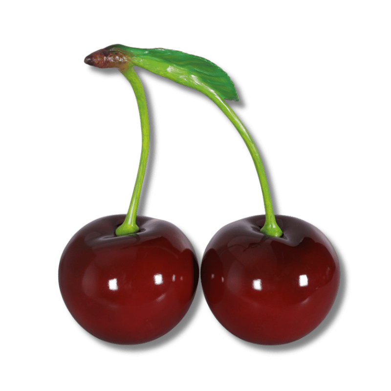 Pair of Cherries Oversized Display Sculpture
