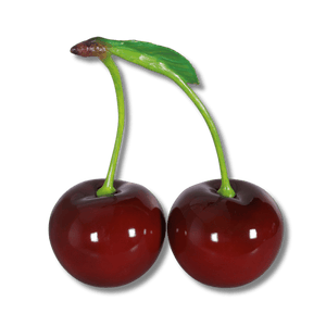Pair of Cherries Oversized Display Sculpture