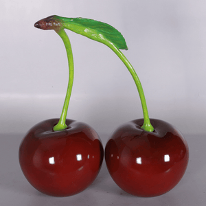 Pair of Cherries Oversized Display Sculpture