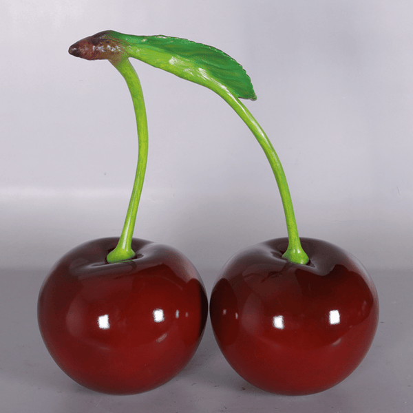 Pair of Cherries Oversized Display Sculpture