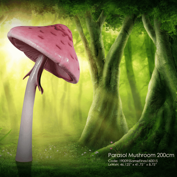 Parasol Mushroom 200 cm Garden Sculpture