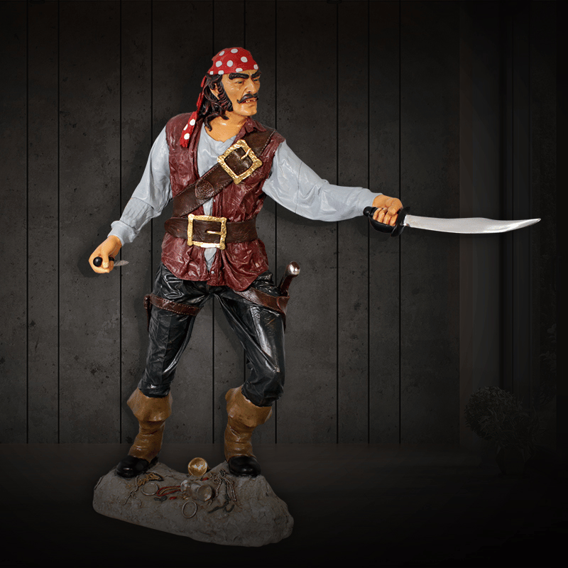 Pirate Cristobal Themed Sculpture