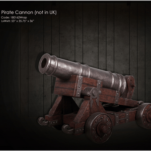 Pirate Cannon Themed Sculpture