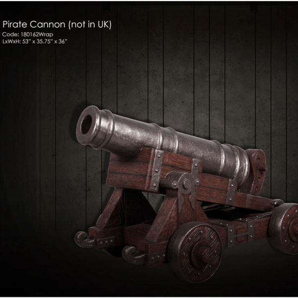 Pirate Cannon Themed Sculpture