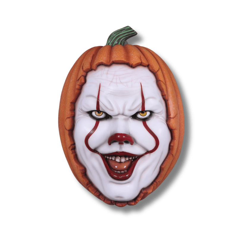 Scary Clown Pumpkin Halloween Display