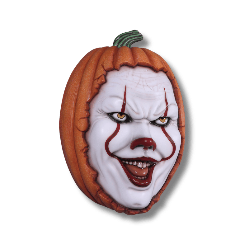 Scary Clown Pumpkin Halloween Display