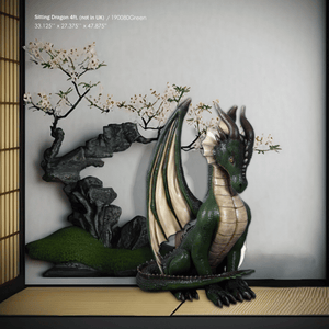 Sitting Dragon 4ft Decorative Sculpture