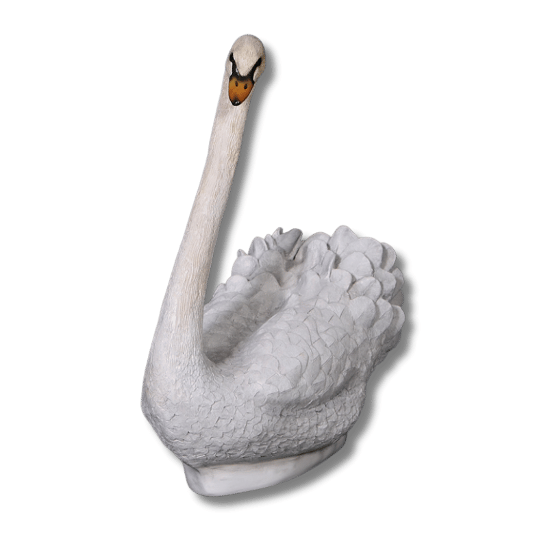 Sitting Swan Animal Sculpture