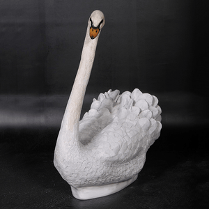 Sitting Swan Animal Sculpture
