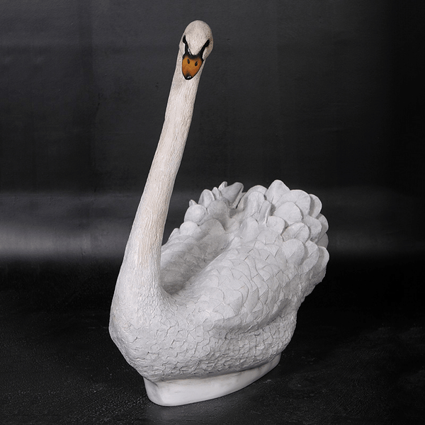 Sitting Swan Animal Sculpture