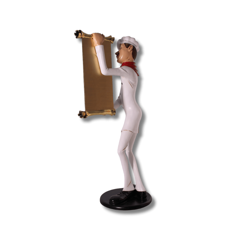Skinny Chef with Menu 6 ft Display