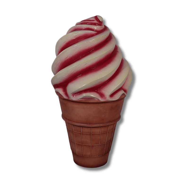 Soft Serve Ice Cream Cone Display Sculpture