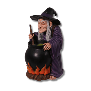 Witch with Cauldron Halloween Display