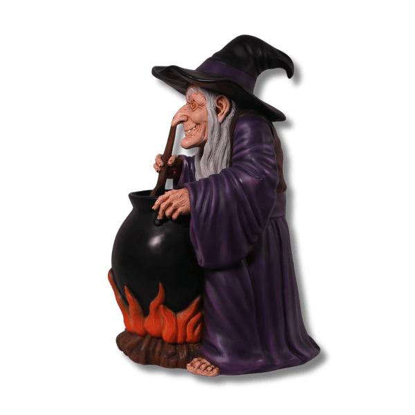 Witch with Cauldron Halloween Display