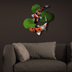 Yin Yang Koi Wall Art Collage