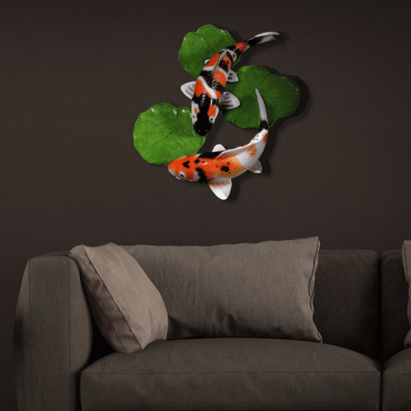 Yin Yang Koi Wall Art Collage