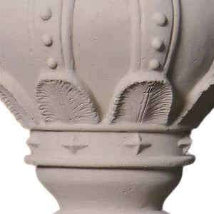 Heinimex giant chess king event prop, polystone creme finish, classic minimalist style close up detail