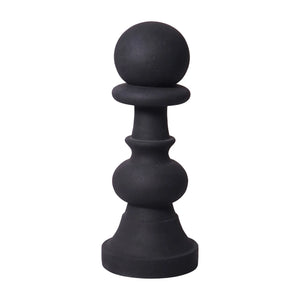 Heinimex giant chess pawn event prop, charcoal stone finish, classic minimalist style front view
