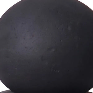 Heinimex giant chess pawn event prop, charcoal stone finish, classic minimalist style close up detail
