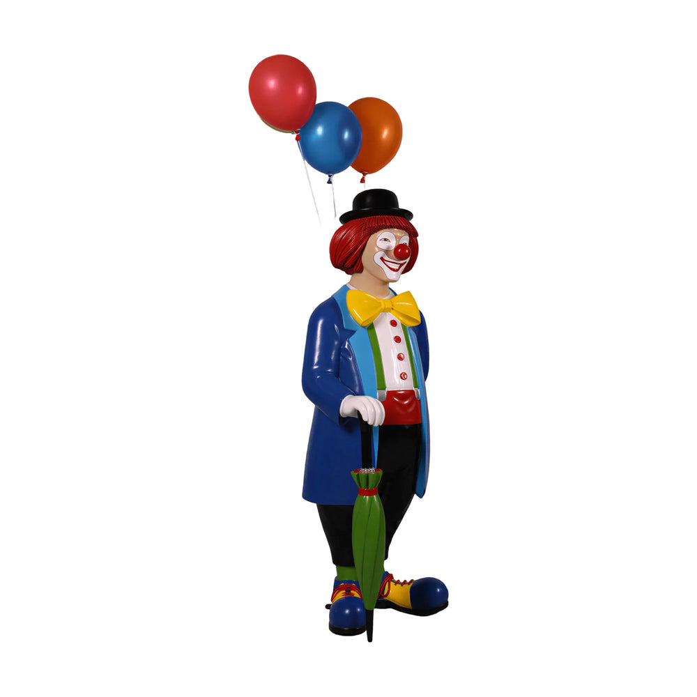 Clown W/ Umbrella & Balloons