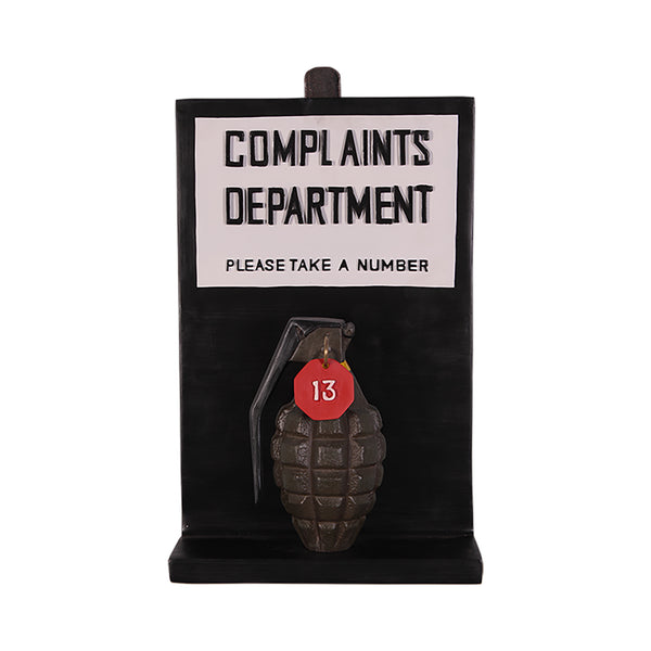 Complaints Sign