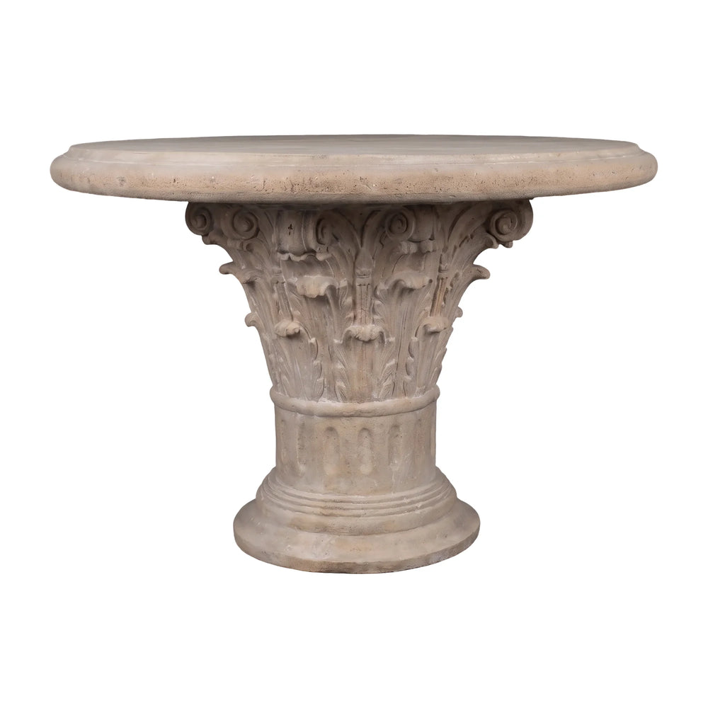 Corinthian Capital Coffee Table W/ Top