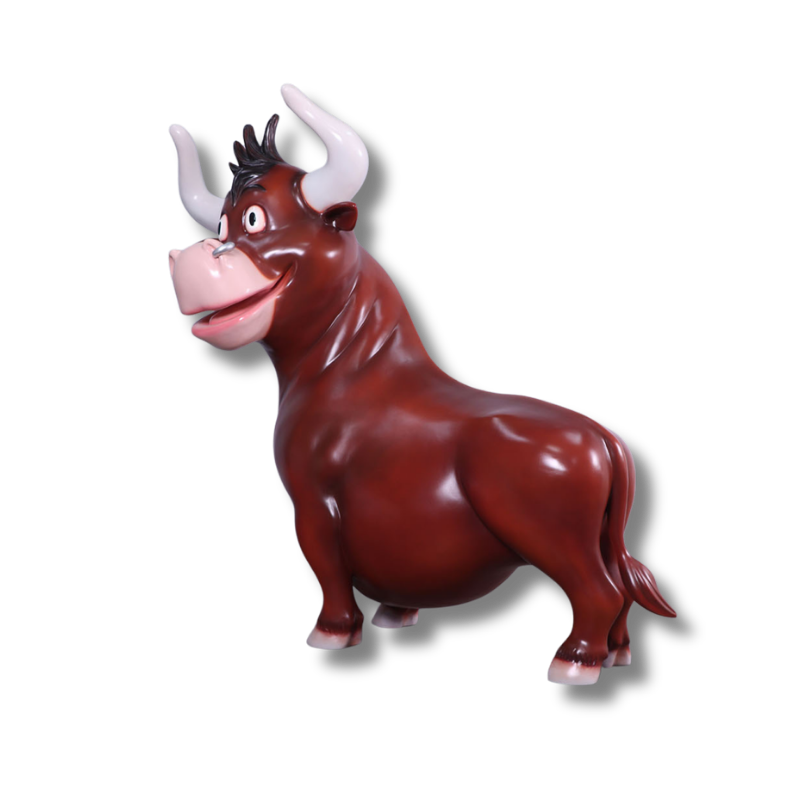 Comic Bull Animal Sculpture